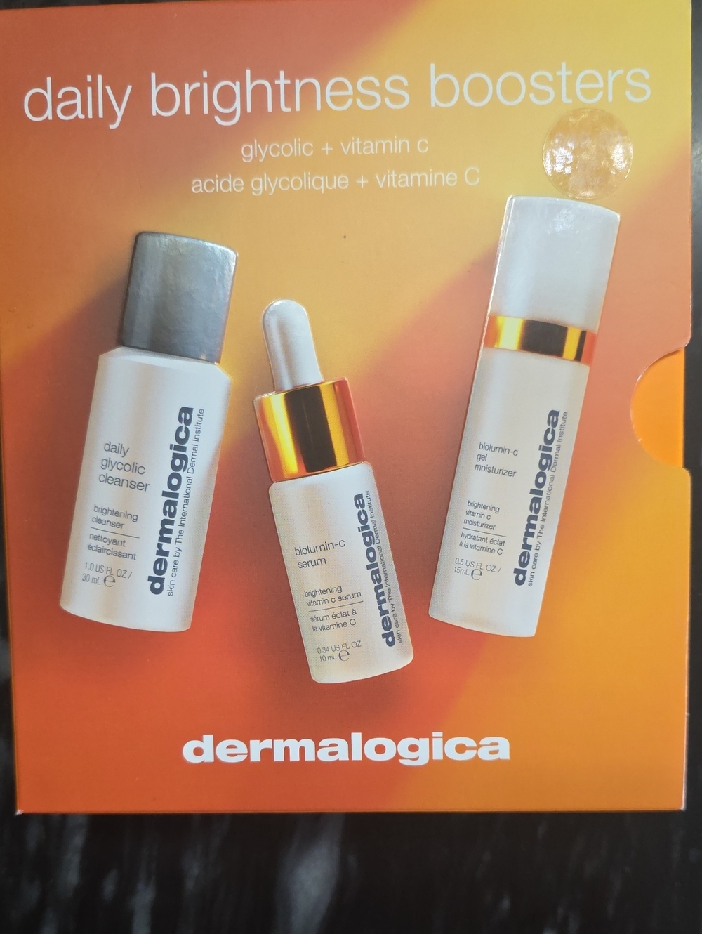 dermalogica Daily Brightness Boosters - Orange and White